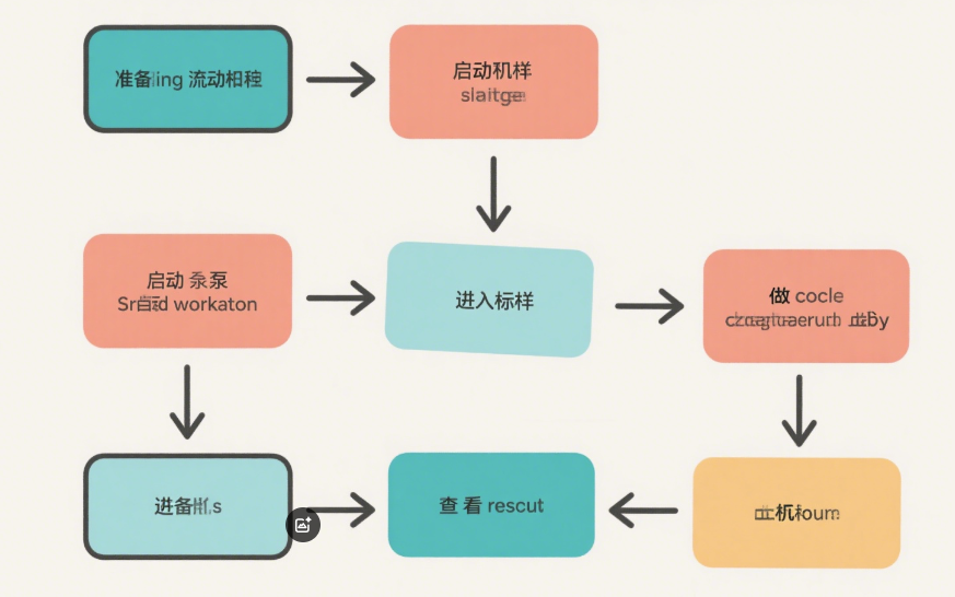 高效液相色譜儀操作工序圖